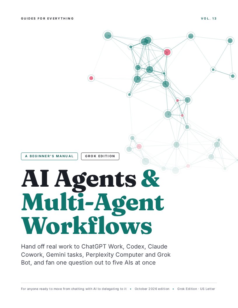 Cover of AI Agents & Multi-Agent Workflows (Grok Edition)