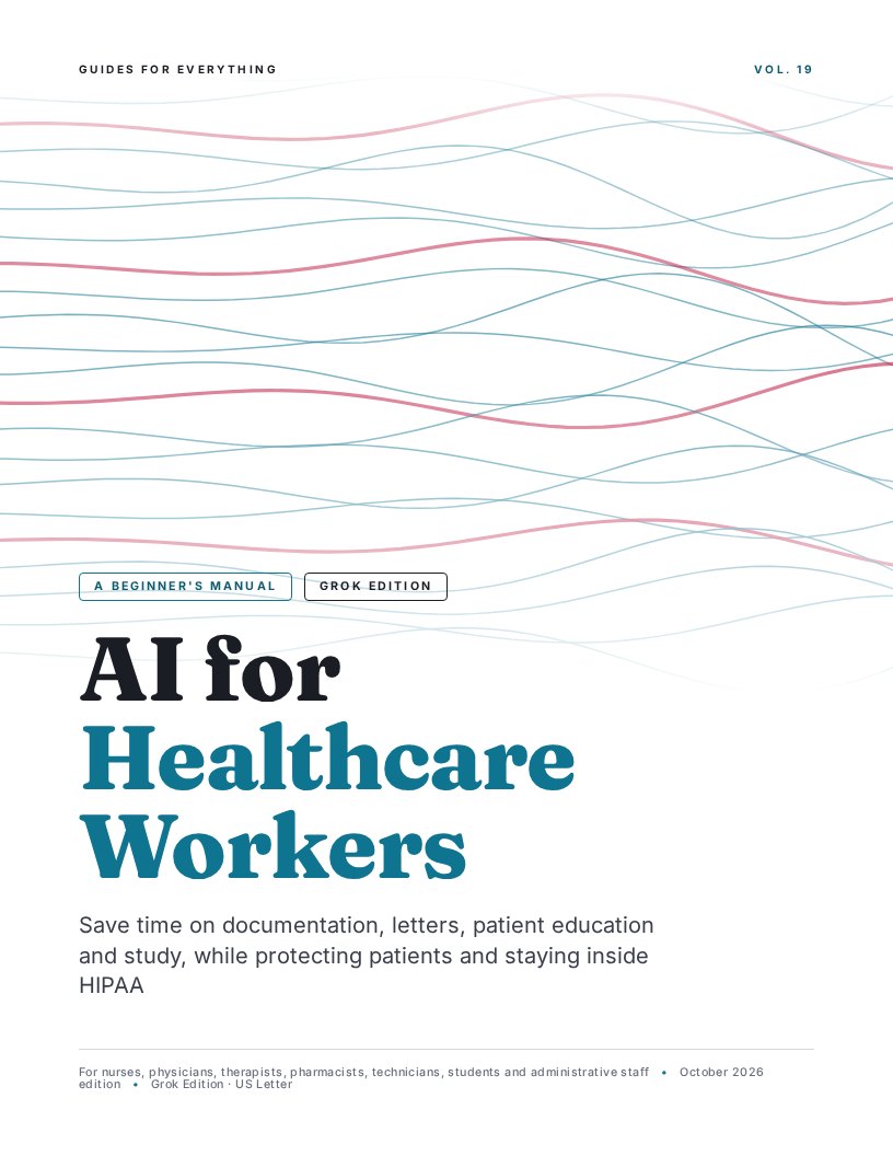 Cover of AI for Healthcare Workers (Grok Edition)