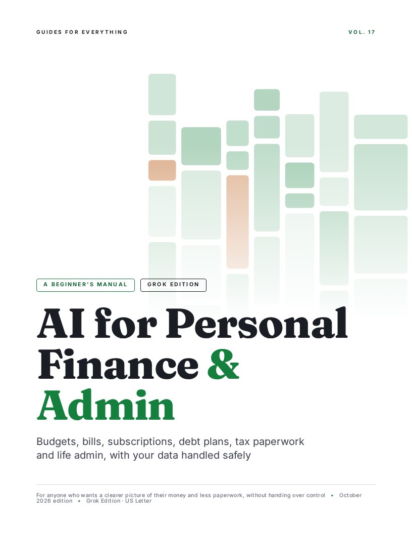 Cover of AI for Personal Finance & Admin (Grok Edition)