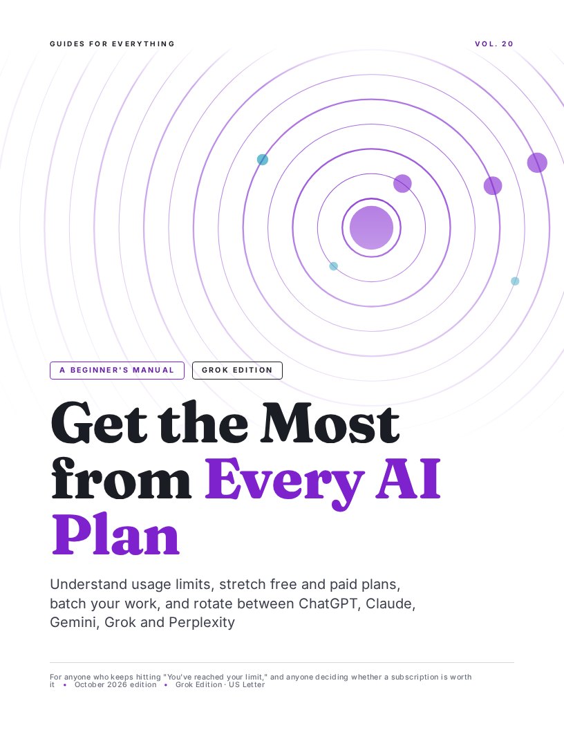 Cover of Get the Most from Every AI Plan (Grok Edition)